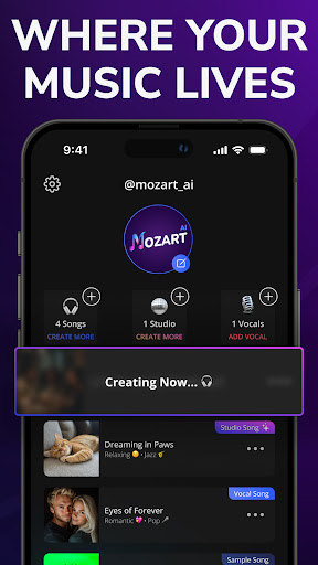 AI Song Generator - Mozart AI screenshot
