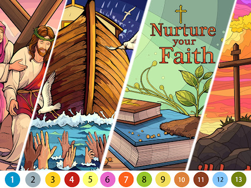 Bible Color Paint By Number screenshot