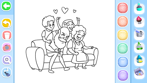 Family Love Coloring Book screenshot