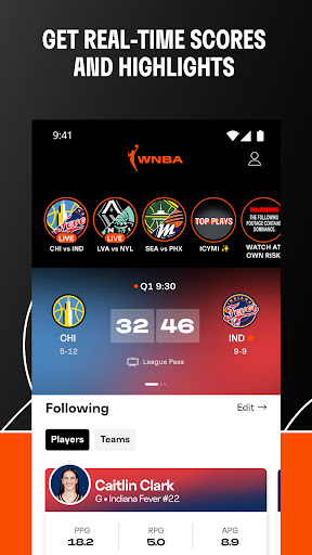 WNBA - Live Games & Scores screenshot