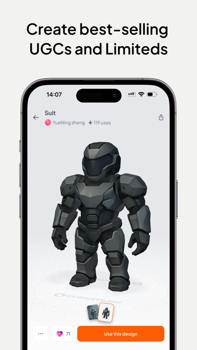 Customuse: Skins Maker Roblox screenshot