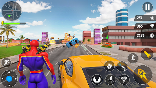 Spider Robot Hero Car Games screenshot