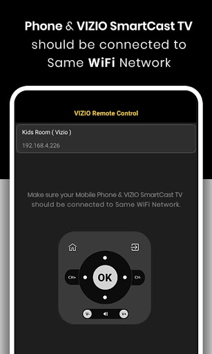 Vizio Smart TV Remote screenshot