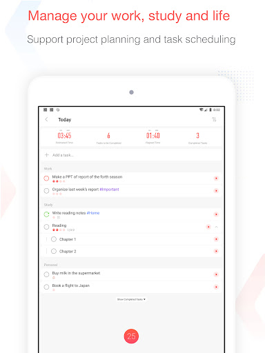 Focus To-Do: Pomodoro & Tasks screenshot