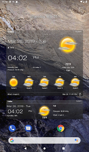 Weather & Clock Widget screenshot