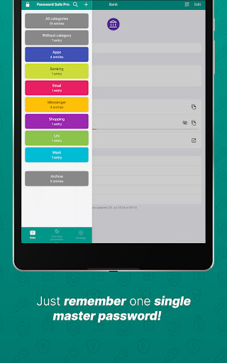 Password Safe and Manager screenshot