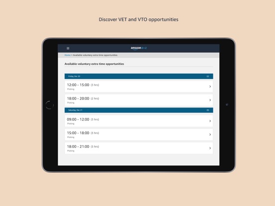 Amazon A to Z screenshot