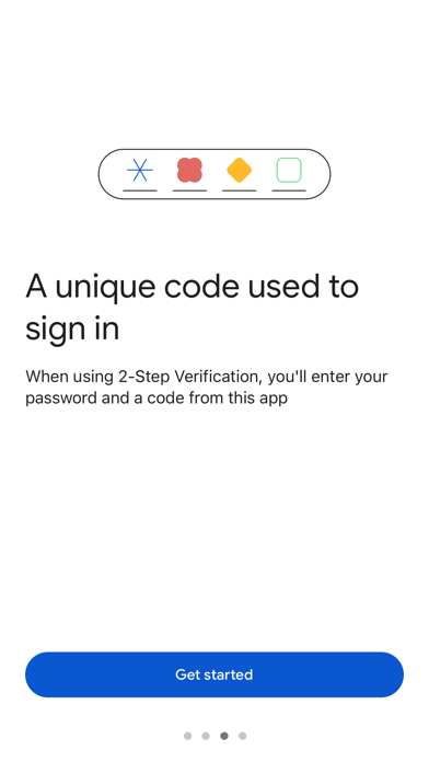Google Authenticator screenshot