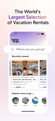Vacation Rentals - HomeToGo screenshot