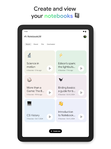 Google NotebookLM screenshot