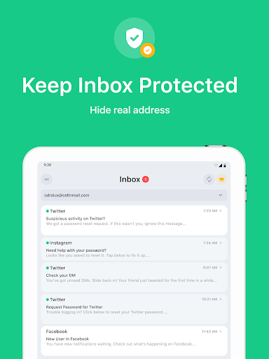 Temp Mail - Temporary Email screenshot