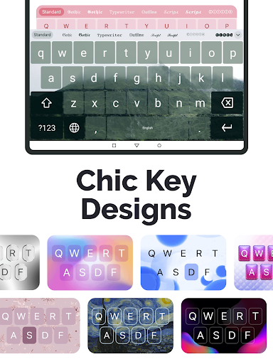Fonts Art: Cute Keyboard Font screenshot