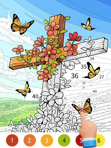 Bible Color Paint By Number screenshot