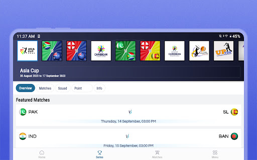 Cricket LineX: Fast Live score screenshot