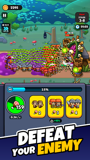 Tiny Warriors Rush - Idle TD screenshot