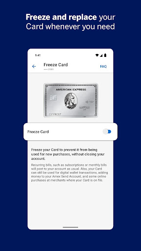 Amex screenshot
