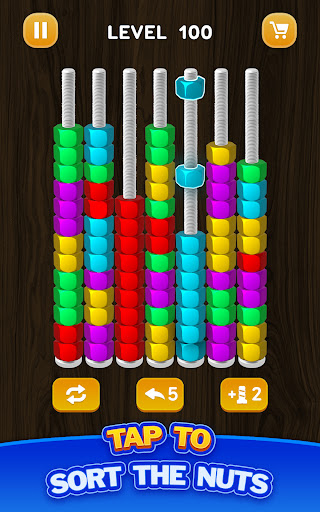 Nut Sort - Color Puzzle Games screenshot