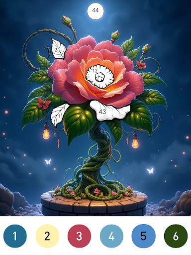 Fantasy Color By Number Game screenshot