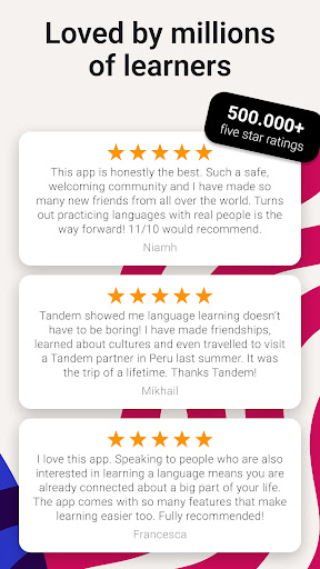 Tandem: Language exchange screenshot