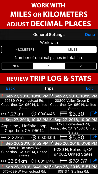 Taximeter screenshot