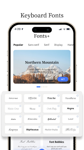 Font Keyboard: Text Fonts+ screenshot