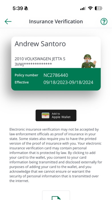 The General® Auto Insurance screenshot