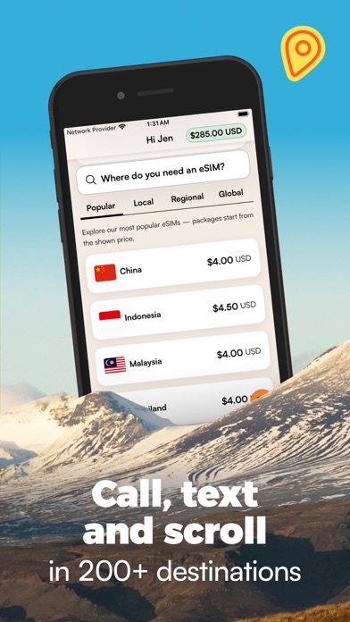 Airalo: eSIM Travel & Internet screenshot