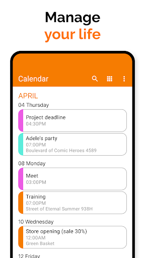 Simple Calendar screenshot