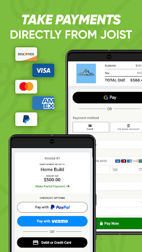 Joist Invoices for Contractors screenshot