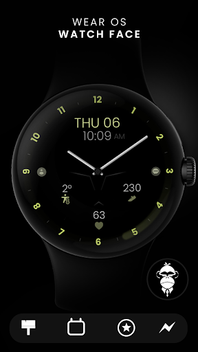 Minimal Black v30 Watch Face screenshot