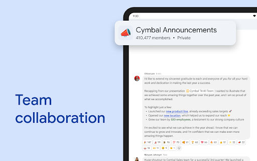 Google Chat screenshot