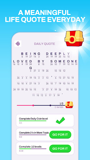 Cryptogram Word Puzzle Game screenshot