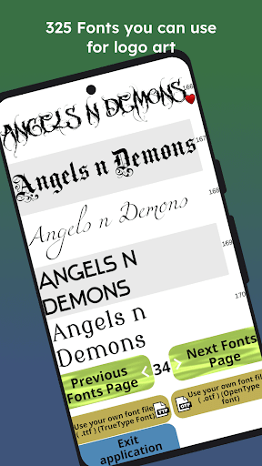Fonts - Logo Maker screenshot