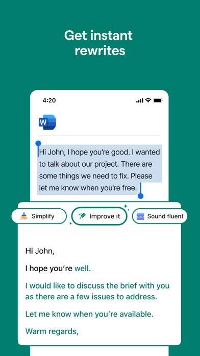 Grammarly-AI Writing Assistant screenshot