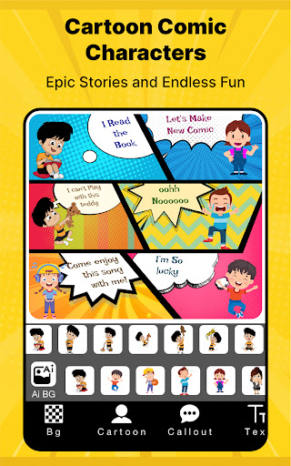 Cartoon Comic Strip Maker screenshot
