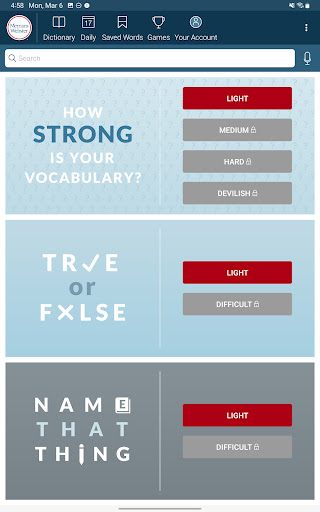 Dictionary - Merriam-Webster screenshot