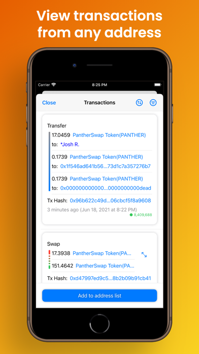 Binance Smart Chain Explorer screenshot