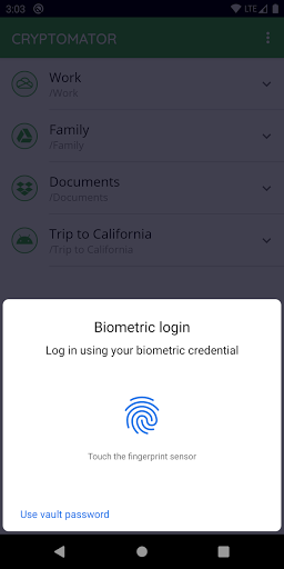 Cryptomator screenshot