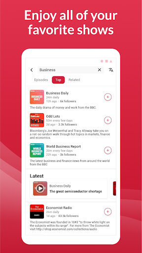 Offline Podcast App: Player FM screenshot