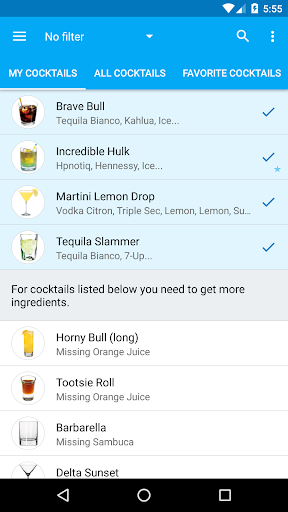 My Cocktail Bar Pro screenshot