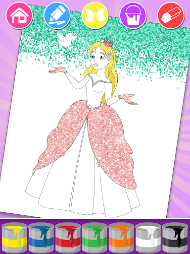 Princess Coloring Book & Games screenshot