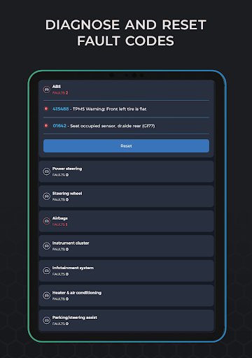 Carista OBD2 screenshot