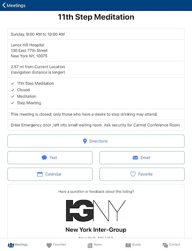 Meeting Guide screenshot