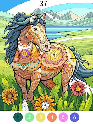 Tangle Color by Number Book screenshot