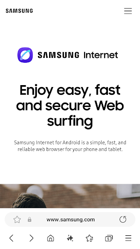 Samsung Internet Browser screenshot