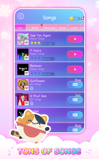 Cat Piano Tiles: Rhythm Games screenshot
