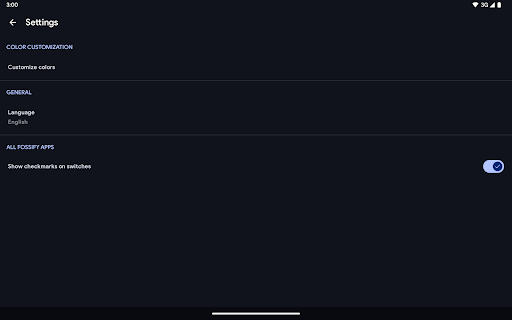 Fossify Thank You screenshot