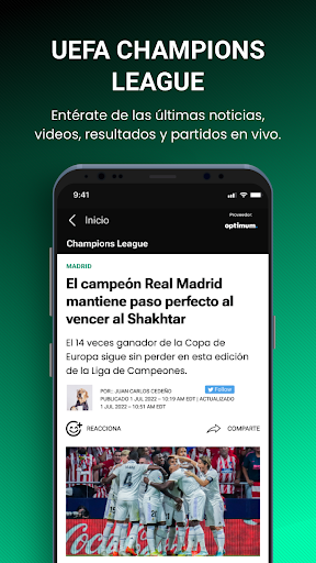 TUDN: TU Deportes Network screenshot
