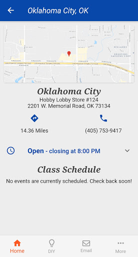 Hobby Lobby Stores screenshot