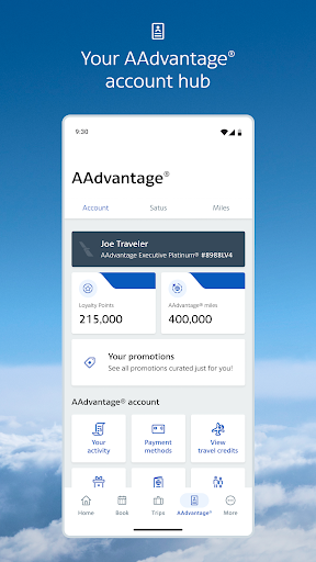 American Airlines screenshot